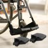RUNROTOO 2pcs Adjustable Wheelchair Footrests Universal Footplates Leg Rest Replacement Parts for Elderly Patient Mobility Support view 4