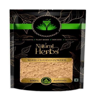 White Chandan Powder - 250 Gram/8.81 Oz -White Sandalwood Powder - Pure & Natural