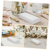 DECHOUS Disposable Thick White Paper Napkins 50pcs, Textured Guest Hand Towels for Weddings Parties Dinner Events, Beverage and Bar Use view 3