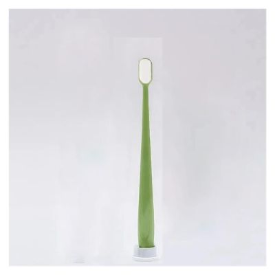 HYUEEWX 1/3pcs Soft Fur Toothbrush Million Ultra-Fine Bristles Hair Suitable for Bleeding Portable Oral Care Eco Product(1pcs-Green Wave)