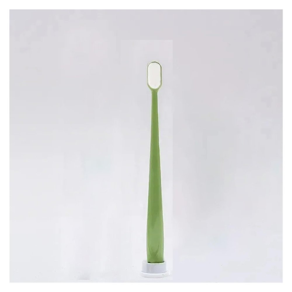 HYUEEWX 1/3pcs Soft Fur Toothbrush Million Ultra-Fine Bristles Hair Suitable for Bleeding Portable Oral Care Eco Product(1pcs-Green Wave)