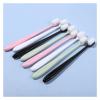 HYUEEWX 1/3pcs Soft Fur Toothbrush Million Ultra-Fine Bristles Hair Suitable for Bleeding Portable Oral Care Eco Product(1pcs-Green Wave) view 3