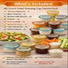 8-Flavor Salad Dressing Cups Variety Pack | Single Serve Portion Cups | Honey Mustard, Ranch, Blue Cheese, Caesar, Balsamic, Sweet & Sour, BBQ, Tartar | Individual Dipping Cups (40 Count) view 3