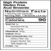 Premium High Protein Low Calorie Gluten Free Brownie Bar (Acai) view 2