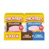 Cracker Stackers Snack Kit Turkey/American and Ham/Cheddar Variety Pack by Lunch ables - 6 Packs view 1