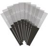 HOMOBABE 50pcs Two-tone Single Flower Sleeve Bags for Roses, Valentines Day Bouquet Wraps with Elegant Black Design, Floral Packaging Sleeves for Wrapping and Special Occasions view 1