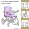 Luarisgur Purple Butterfly Electric Mobility Scooter Seat Covers for Elderly Disable Electric Wheelchair Seat Cover with Adjustable Buckle Wheelchair Protector Accessories, Tie Dye view 2