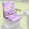 Luarisgur Purple Butterfly Electric Mobility Scooter Seat Covers for Elderly Disable Electric Wheelchair Seat Cover with Adjustable Buckle Wheelchair Protector Accessories, Tie Dye view 3