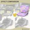 Luarisgur Purple Butterfly Electric Mobility Scooter Seat Covers for Elderly Disable Electric Wheelchair Seat Cover with Adjustable Buckle Wheelchair Protector Accessories, Tie Dye view 4