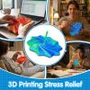 3D Printed Extended Sensory Toy Polygonal Fidget Spinner, Stress-Relieving Rotating Tower Toy with Handle, Adult Sensory,Honeycomb Spiral Design, Suitable for Stress Relief,Christmas/Birthday Gift. view 4