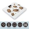 Kiwi Birds Cute Scale for Body Weight Safe Rounded Corners Tempered Glass Digital Bathroom Scale LED Display 400lb Capacity Weight Scales with High Precision Sensors view 3