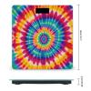 Tie Dye Pattern Scale for Body Weight Safe Rounded Corners Tempered Glass Digital Bathroom Scale LED Display 400lb Capacity Weight Scales with High Precision Sensors view 2