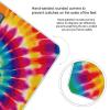 Tie Dye Pattern Scale for Body Weight Safe Rounded Corners Tempered Glass Digital Bathroom Scale LED Display 400lb Capacity Weight Scales with High Precision Sensors view 4
