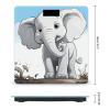 White Elephant Scale for Body Weight Safe Rounded Corners Tempered Glass Digital Bathroom Scale LED Display 400lb Capacity Weight Scales with High Precision Sensors view 2