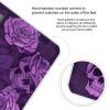Purple Skulls and Roses Scale for Body Weight Safe Rounded Corners Tempered Glass Digital Bathroom Scale LED Display 400lb Capacity Weight Scales with High Precision Sensors view 4