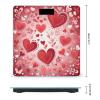 Valentine Pattern Scale for Body Weight Safe Rounded Corners Tempered Glass Digital Bathroom Scale LED Display 400lb Capacity Weight Scales with High Precision Sensors view 2