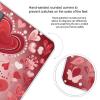 Valentine Pattern Scale for Body Weight Safe Rounded Corners Tempered Glass Digital Bathroom Scale LED Display 400lb Capacity Weight Scales with High Precision Sensors view 4