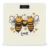 Bee Love Honey Scale for Body Weight Safe Rounded Corners Tempered Glass Digital Bathroom Scale LED Display 400lb Capacity Weight Scales with High Precision Sensors view 1