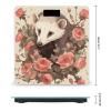 Opossum and Roses Scale for Body Weight Safe Rounded Corners Tempered Glass Digital Bathroom Scale LED Display 400lb Capacity Weight Scales with High Precision Sensors view 2