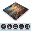 Ocean Sunrise Scale for Body Weight Safe Rounded Corners Tempered Glass Digital Bathroom Scale LED Display 400lb Capacity Weight Scales with High Precision Sensors view 3