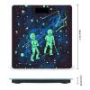 Glow in The Dark Scale for Body Weight Safe Rounded Corners Tempered Glass Digital Bathroom Scale LED Display 400lb Capacity Weight Scales with High Precision Sensors view 2
