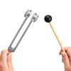 Aluminum Alloy 8.4" Tuning Fork & Silicone Reflex Hammer Sound Therapy Healing Instruments US view 2