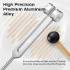 Aluminum Alloy 8.4" Tuning Fork & Silicone Reflex Hammer Sound Therapy Healing Instruments US view 3