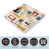 Mid Century Modern Scale for Body Weight Safe Rounded Corners Tempered Glass Digital Bathroom Scale LED Display 400lb Capacity Weight Scales with High Precision Sensors view 3
