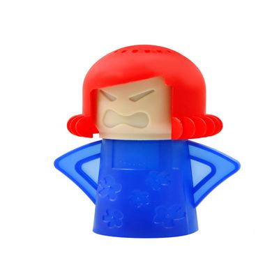 Angry Mama Microwave Cleaner - Microwave Steam Cleaner for Inside, Steam Disinfects with Vinegar/Water(Blue)