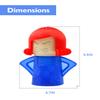 Angry Mama Microwave Cleaner - Microwave Steam Cleaner for Inside, Steam Disinfects with Vinegar/Water(Blue) view 3