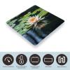 Water Lily Scale for Body Weight Safe Rounded Corners Tempered Glass Digital Bathroom Scale LED Display 400lb Capacity Weight Scales with High Precision Sensors view 3