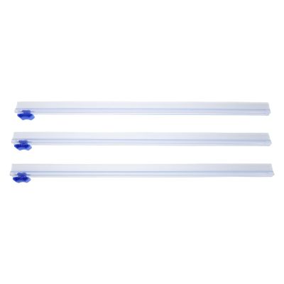 CIMAXIC 3Pcs Cling Film Cutter: Two Way Plastic Wrap Slide Cutter - 37cm/14.6" Reusable Cutting Blade for Wax Paper, Cling Wrap, Food Film, Fits Kitchen, Restaurant
