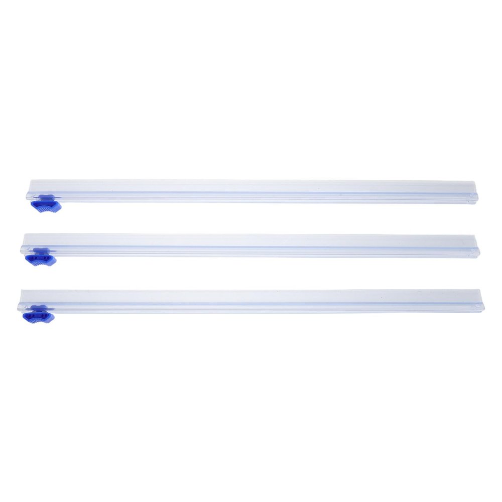 CIMAXIC 3Pcs Cling Film Cutter: Two Way Plastic Wrap Slide Cutter - 37cm/14.6" Reusable Cutting Blade for Wax Paper, Cling Wrap, Food Film, Fits Kitchen, Restaurant