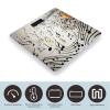 Music Notes Print Scale for Body Weight Safe Rounded Corners Tempered Glass Digital Bathroom Scale LED Display 400lb Capacity Weight Scales with High Precision Sensors view 3