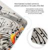 Music Notes Print Scale for Body Weight Safe Rounded Corners Tempered Glass Digital Bathroom Scale LED Display 400lb Capacity Weight Scales with High Precision Sensors view 4