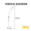 UYCVT Magnifying Glasses,Magnifier with Led Lights Floor-Standing 360Table Adjustable Light Lamp Rotation Super High Clarity Lightweight Easy to Control 16X Macular Degenerati view 2