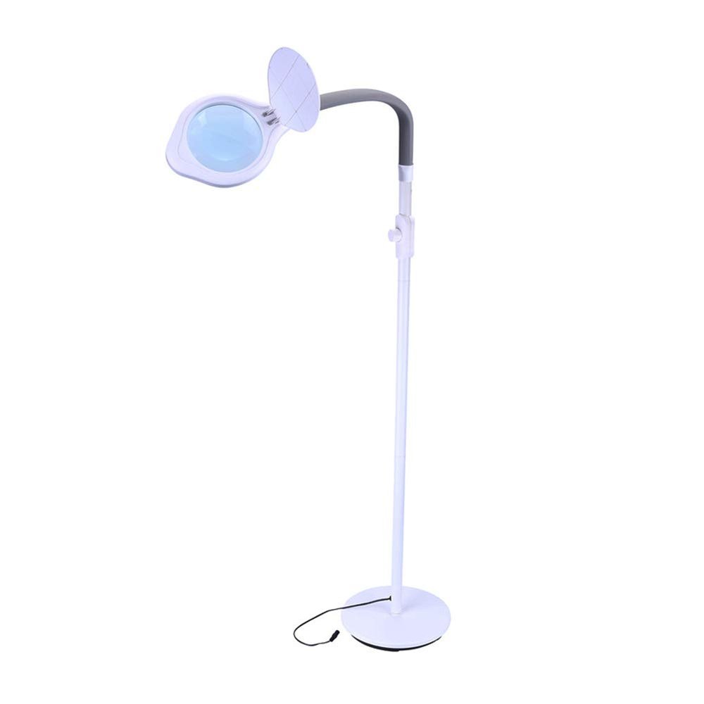 UYCVT Magnifier Floor Standing with Led Gooseneck Lamp 2X for Reading, Crafts, Crocheting, Knitting, Sewing Or Makeup Living Room