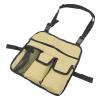 ZZIOLYTHICTRADING Beach Chair Armrest Bag, Outdoor Chair Organizer with Multi Pockets, 600D Oxford Cloth Hanging Storage Tote for Camping Fishing Recliner Wheelchair (Khaki) view 2