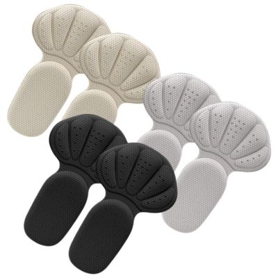 OUNONA 2 in 1 Heel Cushion Pads 3 Pairs Shoe Heel Grip Inserts Anti-Slip Gel with Adhesive Prevent Blisters and Shoe Slipping Multi-Color Pack for Women