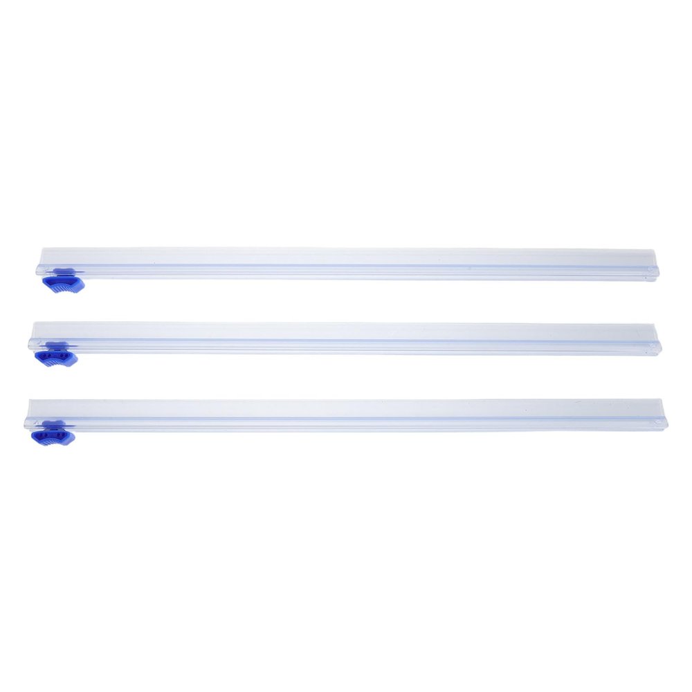 VINTORKY 3Pcs Wrap Dispenser Cutter: 37cm/14.6" Plastic Wrap Cutter Tool Reusable - 2 Way Sliding Strip for Cling Film, Baking and Barbecue Paper, Cling Film Dispenser