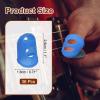 PATIKIL 36Pcs Finger Tip Covers Cots, Large Silicone Finger Protectors Gloves Breathable Reusable Fingertip Caps for Hand Sewing Page Turning Guitar Playing, Dark Blue view 2