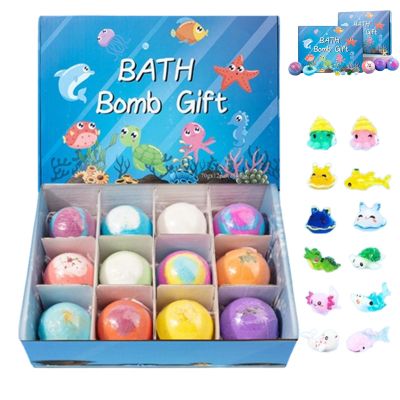 Bath Bombs with Toys Inside, Easter Fizzy Bubble Bath Bombs Gift Set with Surprise Inside (*1)