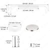 20 Inch White Shower Grab Bar with Anti-Slip Knurled Grip,YuanDe Stainless Steel Bathroom Grab BarsShower Handrail Support, Handicap Elderly Balance Assist Handles view 2