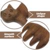 HEANUJJ Green Sandalwood Cat-Shaped Scalp Comb Wooden Massage Tool for Head and Body Acupoint Therapy Stress Relief Hair Massager for Home Use view 3