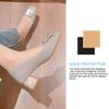 TIKODIDA 6 Pieces Wear-Resistance Shoe Heel Replacement Pads with Rubber Mute Anti-Slip Sole Protectors for High-Heel Shoes, 6cm X 6cm X 0.5cm, Black and TPU Material, Suitable for Heel view 3