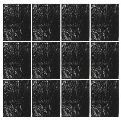 NineLife Basics 25pcs Thickened Black Garbage Bags 80x100cm Kitchen and Bathroom Trash Can Liners Sturdy Household Wastebasket Bags for Home Use