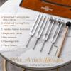 Pure Aether Tuning Forks Set for Sound Therapy and Meditation - Premium 4-Piece Weighted (128Hz, 136.1Hz) & Unweighted (432Hz, 528Hz) Kit with Ritual Guidebook - Vibrational Instruments for Yoga view 2