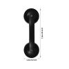 KICHOUSE Shower Grab Bar with Strong Suction Cup, Thickened Safety Handrail for Bathtub and Bathroom, Anti-Slip Support Handle for Elderly and Disabled, Black Suction Cup Bathroom Rail view 2