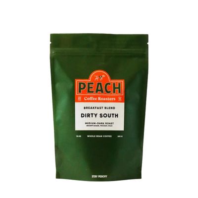 Dirty South - Roasted by Peach Coffee Roasters - Freshly Ground Coffee - 10 Ounce Bag