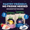 GoGo SqueeZ Low Fat YogurtZ Space Discovery Variety Pack, Strawberry Banana and Blueberry Moon 3 oz Pouches (Pack of 16), Kids Snacks Made from Real Yogurt and Fruit, Gluten Free, Nut Free, Recloseable Cap, BPA Free view 2
